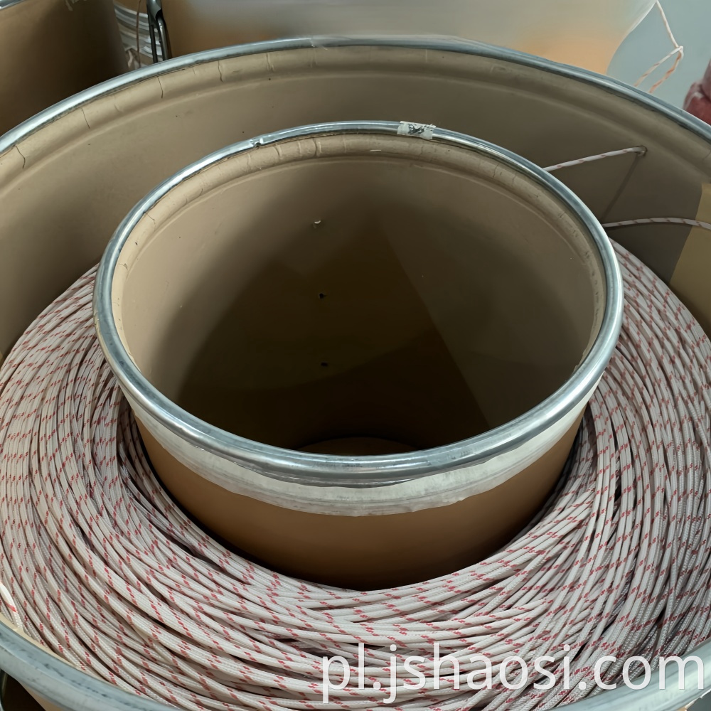 Silicone-braided wire 22# red/white